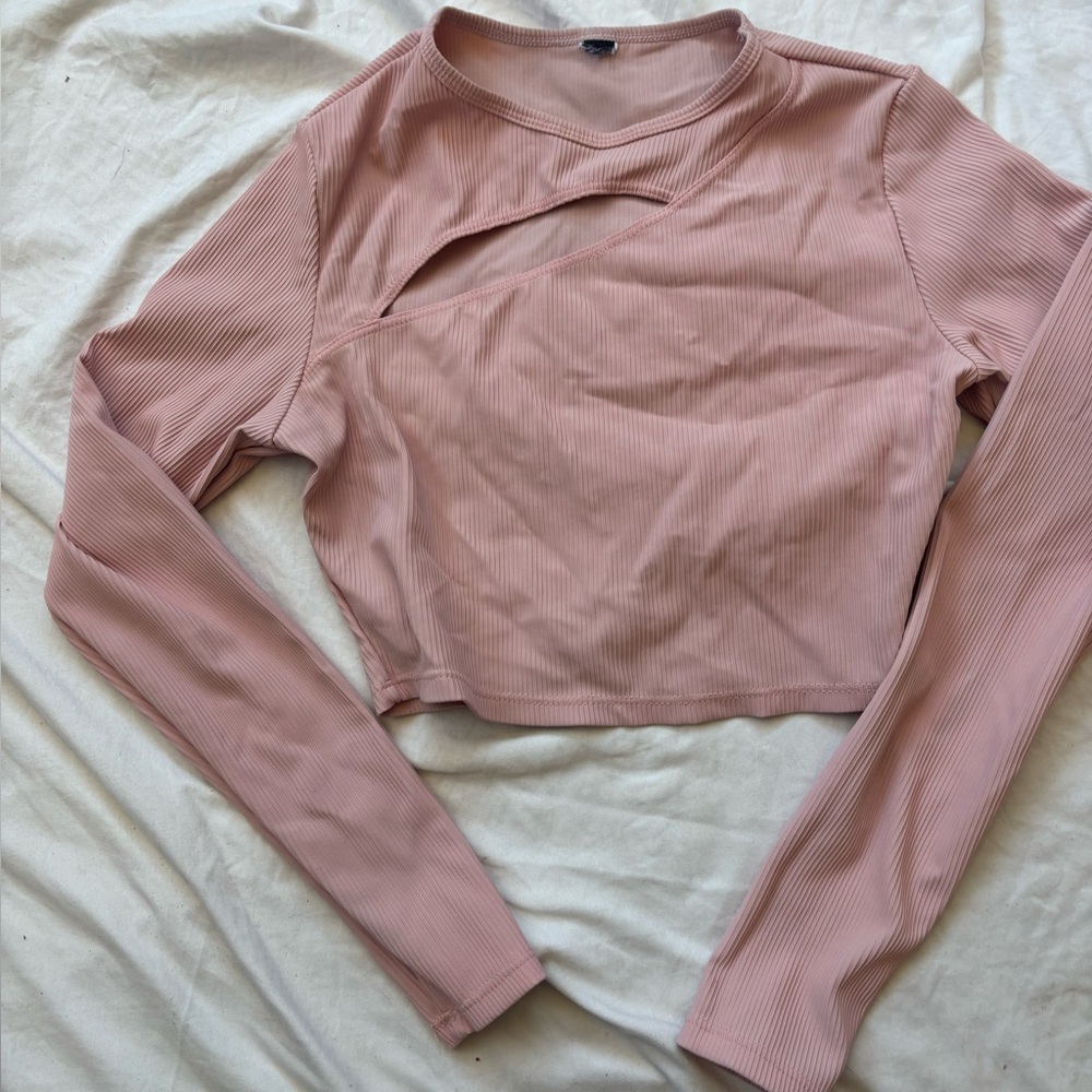 Pink Long Sleeve Women's Top